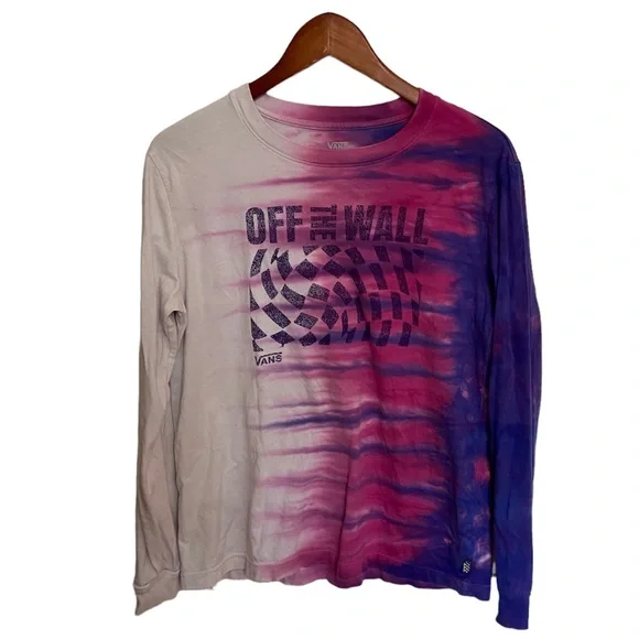 Vans Off the Wall Tie Dye Long Sleeve Tee - Medium EUC - Picture 1 of 8